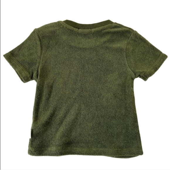 Miles Baby T Shirt Green Terry 6 Months Smore Fun Graphic Tee Short Sleeve New - Picture 2 of 7